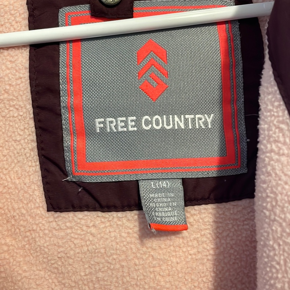 Free country, kid size 14, purple coat